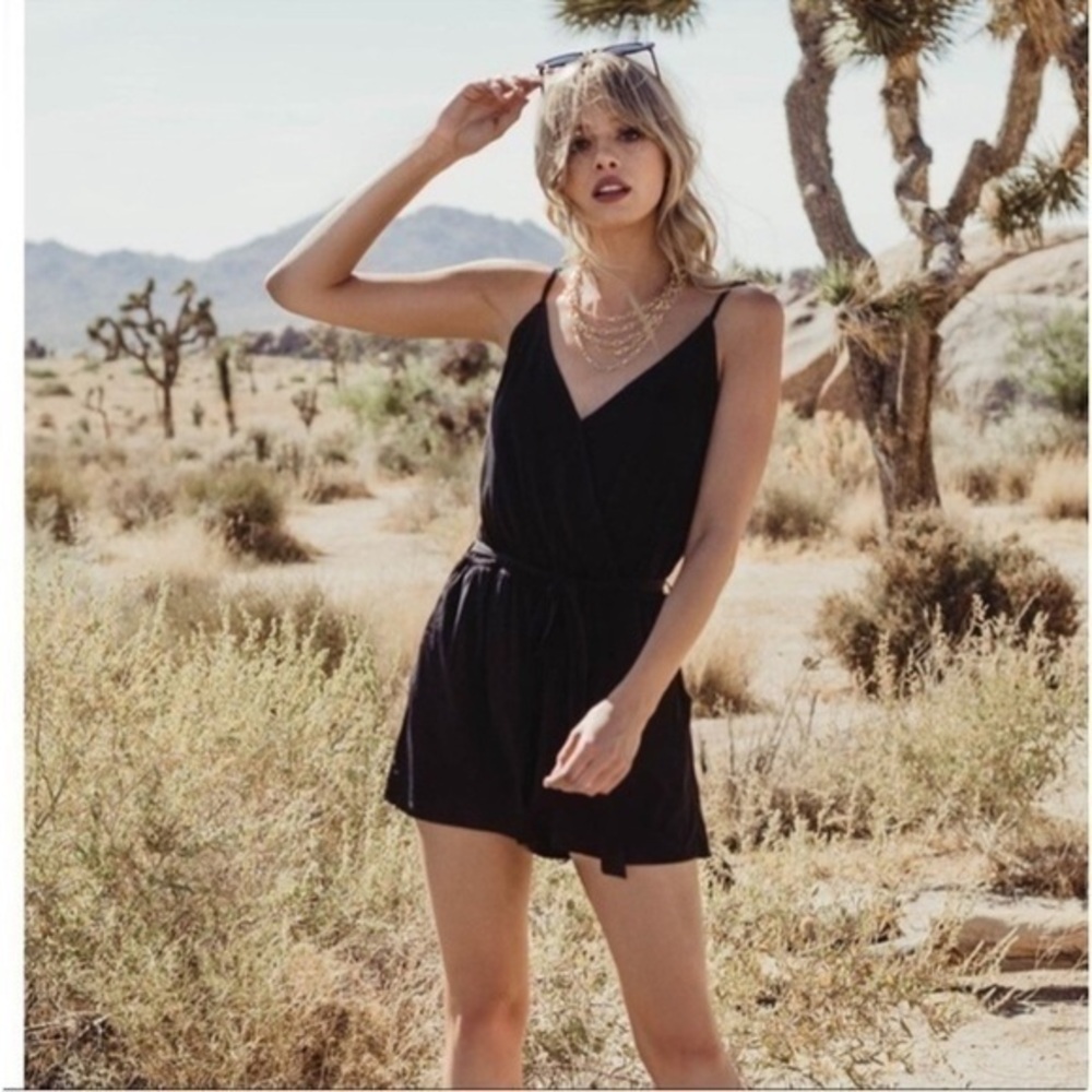 Topshop Black Romper